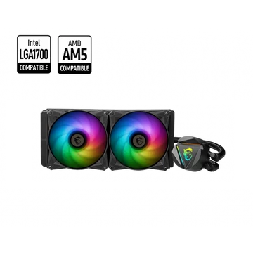 MSI CPU hűtő Coreliquid 240R V2 ARGB (vízhűtés), Univerzális