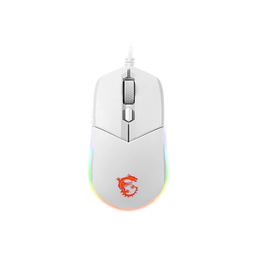 MSI ACCY Clutch GM11 symmetrical design Optical GAMING Wired Mouse, White