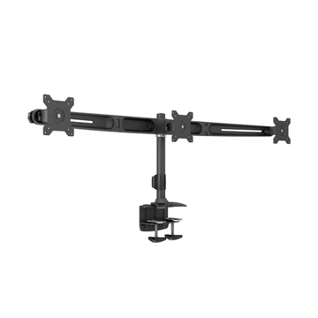 MULTIBRACKETS Asztali konzol (3 képernyős rögzítőkar), M VESA Desktopmount Triple Desk Clamp 15-24&quot; (max.VESA:100x100mm)