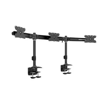 MULTIBRACKETS Asztali konzol (3 képernyős rögzítőkar), M VESA Desktopmount Triple Desk Clamp 24-32&quot; (max.VESA:200x100mm)