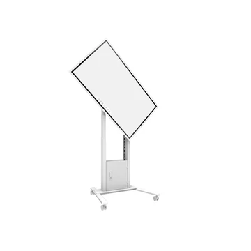 MULTIBRACKETS Gurulós motoros padlóállvány, M Motorized Floorstand Flip 2 incl cabinet &amp; camerashelf 120kg White