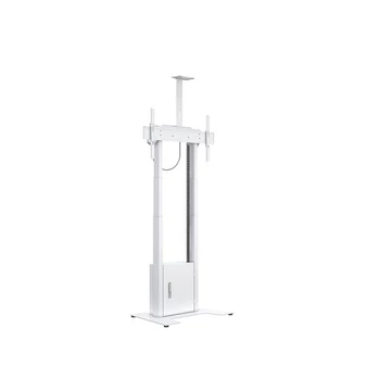 MULTIBRACKETS Motoros padlóállvány, M Motorized Floorbase Incl cabinet &amp; camerashelf 120kg White (42-100&quot;)