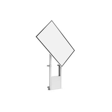 MULTIBRACKETS Motoros padlóállvány, M Motorized Floormount Flip 2 incl cabinet &amp; camerashelf 120kg White (50-95&quot;)