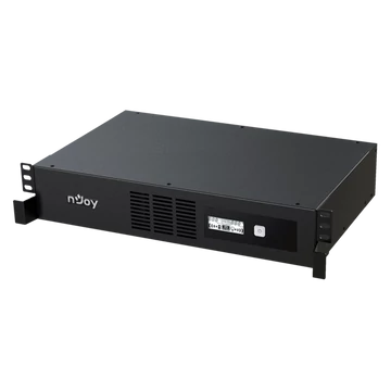 NJOY Szünetmentes Code 2000, 2000VA, 1200W, Line-Interactive, rack (2U), LCD display