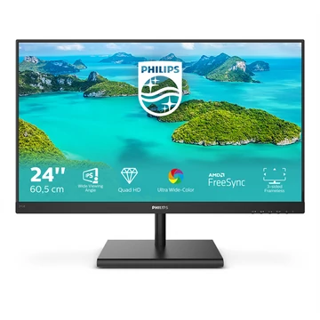 PHILIPS IPS monitor 23.8&quot; 245E1S, 2560x1440, 16:9, 250 cd/m2, 4ms, VGA/HDMI/DisplayPort