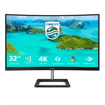 PHILIPS Ívelt VA monitor 31.5&quot; 328E1CA, 3840x2160, 16:9, 250cd/m2, 4ms, 2xHDMI/DisplayPort, hangszóró