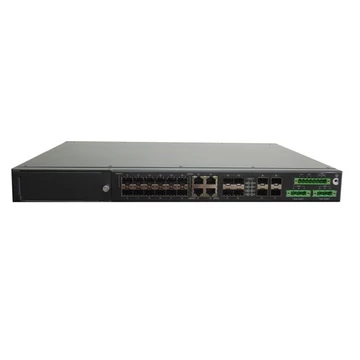 RAISECOM L2 menedzselhető ipari switch, 19&quot;RM, 4x10G SFP+ +4xGE combo+12xGF SFP+1 bővítőhely, (+ 2xAC TÁP!)