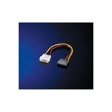 ROLINE kábel SATA táp Átalakító, Molex to SATA, 15cm