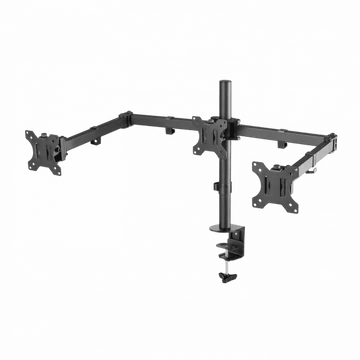 SBOX LCD-352-3 Asztali tripla monitor tartó konzol, dönthető, forgatható, 13&quot;-27&quot;, 100x100, max 10 kg