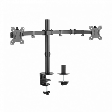 SBOX LCD-352/2 Asztali dupla monitor tartó konzol, dönthető, forgatható, 13&quot;-32&quot;, 100x100, max 10 kg