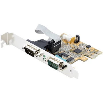 STARTECH 2xPCI-E Soros kártya to RS232 (DB9) Soros kártya Low Profile