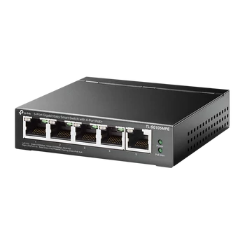 TP-LINK Switch 5x1000Mbps(4xPOE+), Easy Smart, TL-SG105MPE