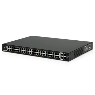 UBiQUiTi EdgeSwitch 48x1000Mbps + 2x1000Mbps SFP + 2x10000Mbps SFP+, Menedzselhető, Rackes - ES-48-LITE