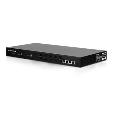UBiQUiTi EdgeSwitch 4x1000Mbps + 12x1000Mbps SFP, Fémházas, Menedzselhető, Rackes - ES-12F
