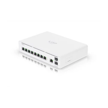 UBiQUiTi UISP Console Switch 9x1000Mbps + 2x10Gbps SFP+, Menedzselhető, Asztali, Rackes - UISP-CONSOLE