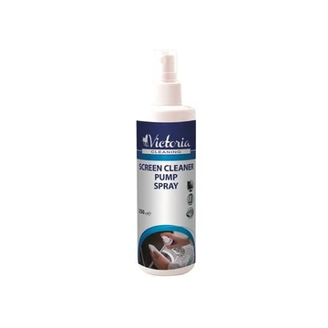 VICTORIA Tisztítófolyadék, képernyőhöz, antisztatikus, pumpás, 250 ml,