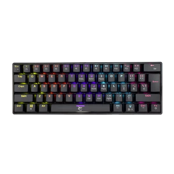 WHITE SHARK SHINOBI mechanikus (blue switch) gamer billentyűzet, fekete (angol)