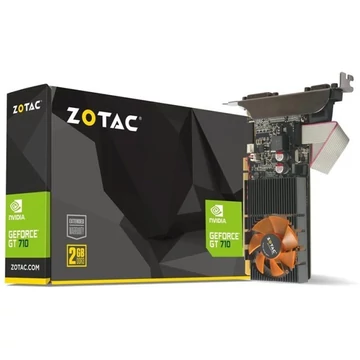 ZOTAC Videokártya PCI-Ex16x nVIDIA GT 710 2GB DDR3