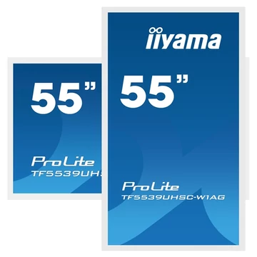 iiyama 24/7 interaktív kijelző, 55&quot;, 3840x2160, 16:9, 500cd, 8ms, 1100:1, VGA/HDMI/DP/Ethernet, Open frame, TF5539UHSC