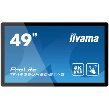 iiyama 24/7 interaktív kijelző, 48&quot;, 3840x2160, 16:9, 420cd, 8ms, 1100:1, DVI/VGA/HDMI/DP/Ether, Open frame, TF4939UHSC