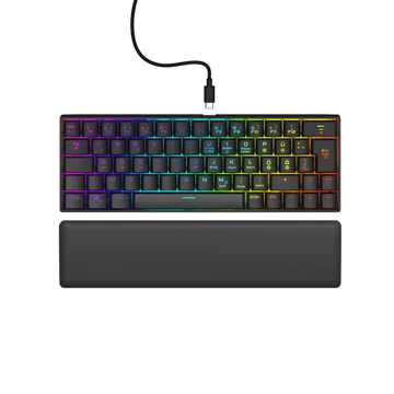 URAGE by HAMA 217828, GAMING URAGE EXODUS 760TKL MECHANIKUS MINI BILLENTYŰZET, RGB, RED SWITCH, FEKETE
