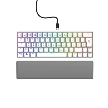 URAGE by HAMA 217829, GAMING URAGE EXODUS 760TKL MECHANIKUS MINI BILLENTYŰZET, RGB, RED SWITCH, FEHÉR