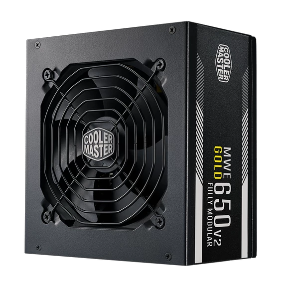 COOLER MASTER Tápegység Moduláris, MWE 650W, 12cm, 80+ Gold V2, Aktív PFC