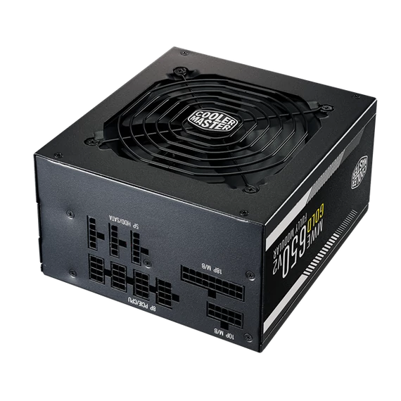 COOLER MASTER Tápegység Moduláris, MWE 650W, 12cm, 80+ Gold V2, Aktív PFC