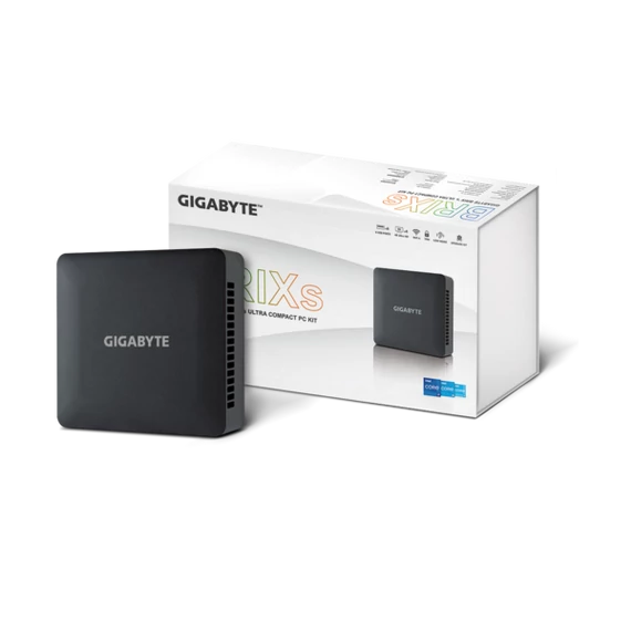 GIGABYTE PC BRIX, Intel Core i3 1315U 4.5GHz, 2xHDMI, Displayport (Type-C), LAN, WIFI, BT, 2.5