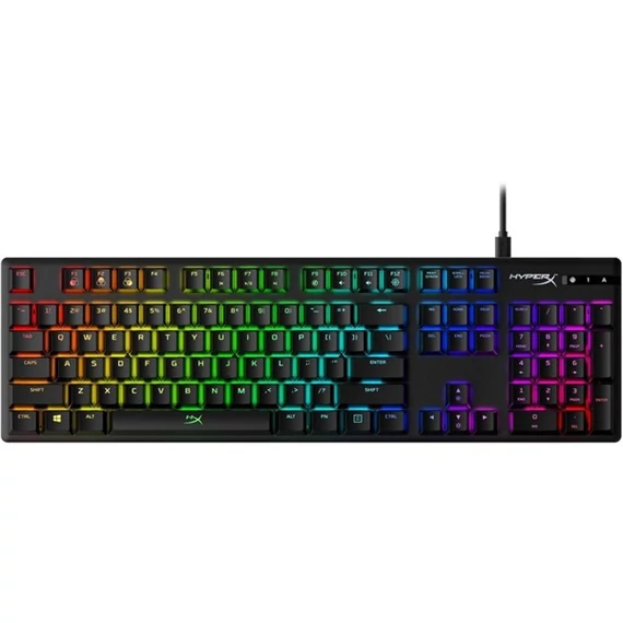 HP HYPERX vezetékes mechanikus gaming billentyűzet Alloy Origins RGB türkiz switch  - amerikai lokalizáció