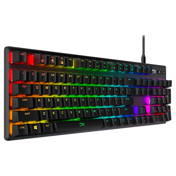 HP HYPERX vezetékes mechanikus gaming billentyűzet Alloy Origins RGB piros switch - amerikai lokalizáció