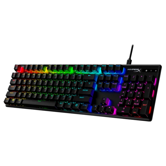 HP HYPERX vezetékes mechanikus gaming billentyűzet Alloy Origins PBT kék switch - amerikai lokalizáció
