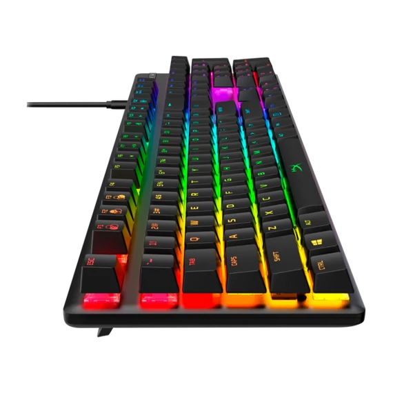 HP HYPERX vezetékes mechanikus gaming billentyűzet Alloy Origins RGB türkiz switch  - amerikai lokalizáció
