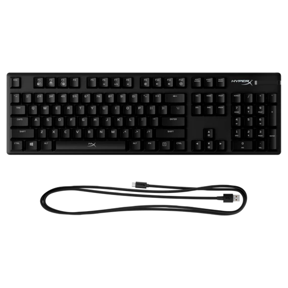 HP HYPERX vezetékes mechanikus gaming billentyűzet Alloy Origins RGB türkiz switch  - amerikai lokalizáció