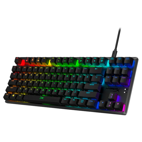 HP HYPERX vezetékes mechanikus gaming billentyűzet Alloy Origins Core RGB piros switch - amerikai lokalizáció