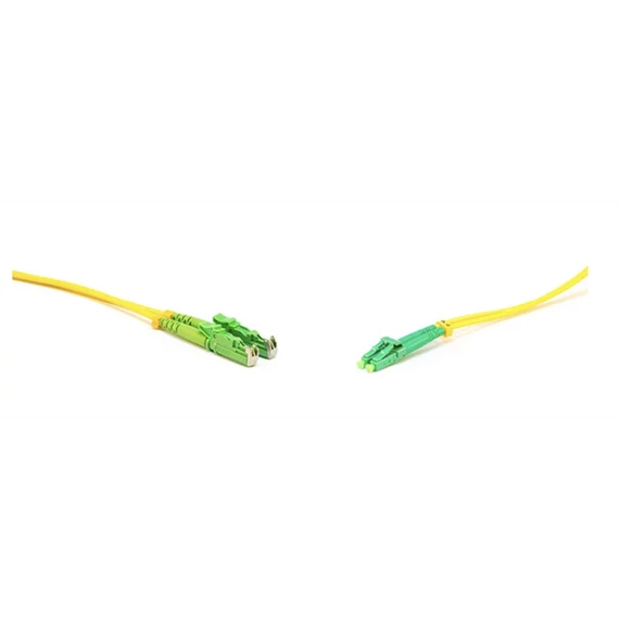 LINKEASY Duplex patch kábel  2 x E2000/APC + 2 x LC/APC csatlakozóval, 3mm duplex core 9/125 LSZH, 3 m