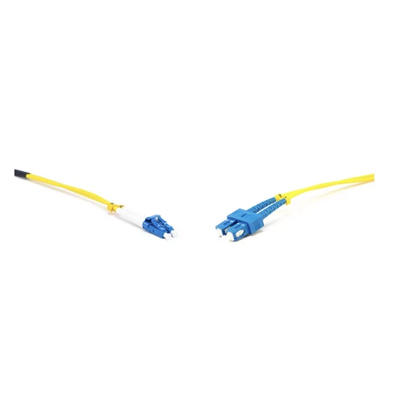 LINKEASY Duplex patch kábel  2 x SC/UPC + 2 x LC/UPC csatlakozóval, 3mm duplex core 9/125 LSZH, 2 m