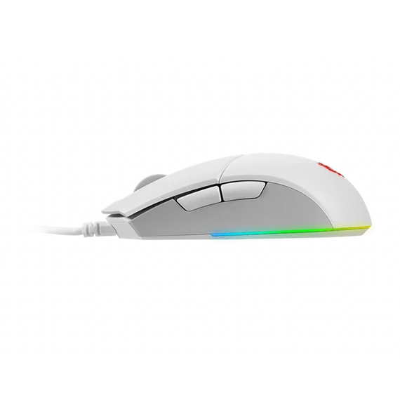 MSI ACCY Clutch GM11 symmetrical design Optical GAMING Wired Mouse, White