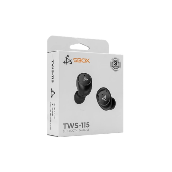 SBOX EARBUDS Headphones + microphone SBOX Bluetooth EB-TWS115 Black