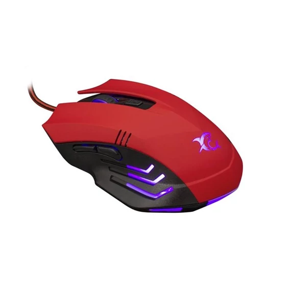 WHITE SHARK HANNIBAL-2 piros gamer egér