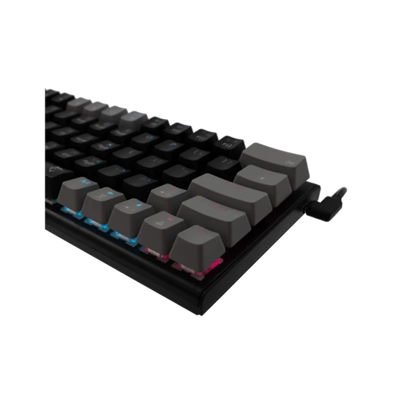 WHITE SHARK W029929 WAKIZASHI-B-G/R-US fekete mechanikus gamer billentyűzet, piros kapcs. (angol)