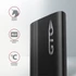 AXAGON EEM2-GTO Thin Oval SuperSpeed+ USB-C - NVMe M. 2 külső ház, fekete