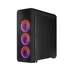 CHIEFTEC Ház Gaming Scorpion 4, ATX, 4x120mm RGB ventilátor, RGB vezérlő, Tápegység nélkül, Edzett Üveg, Fekete