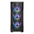 COOLER MASTER Ház Midi ATX MasterBox TD500 MESH V2 ARGB + 3db Ventilátor, Tápegység nélkül, Üvegfalú, fekete